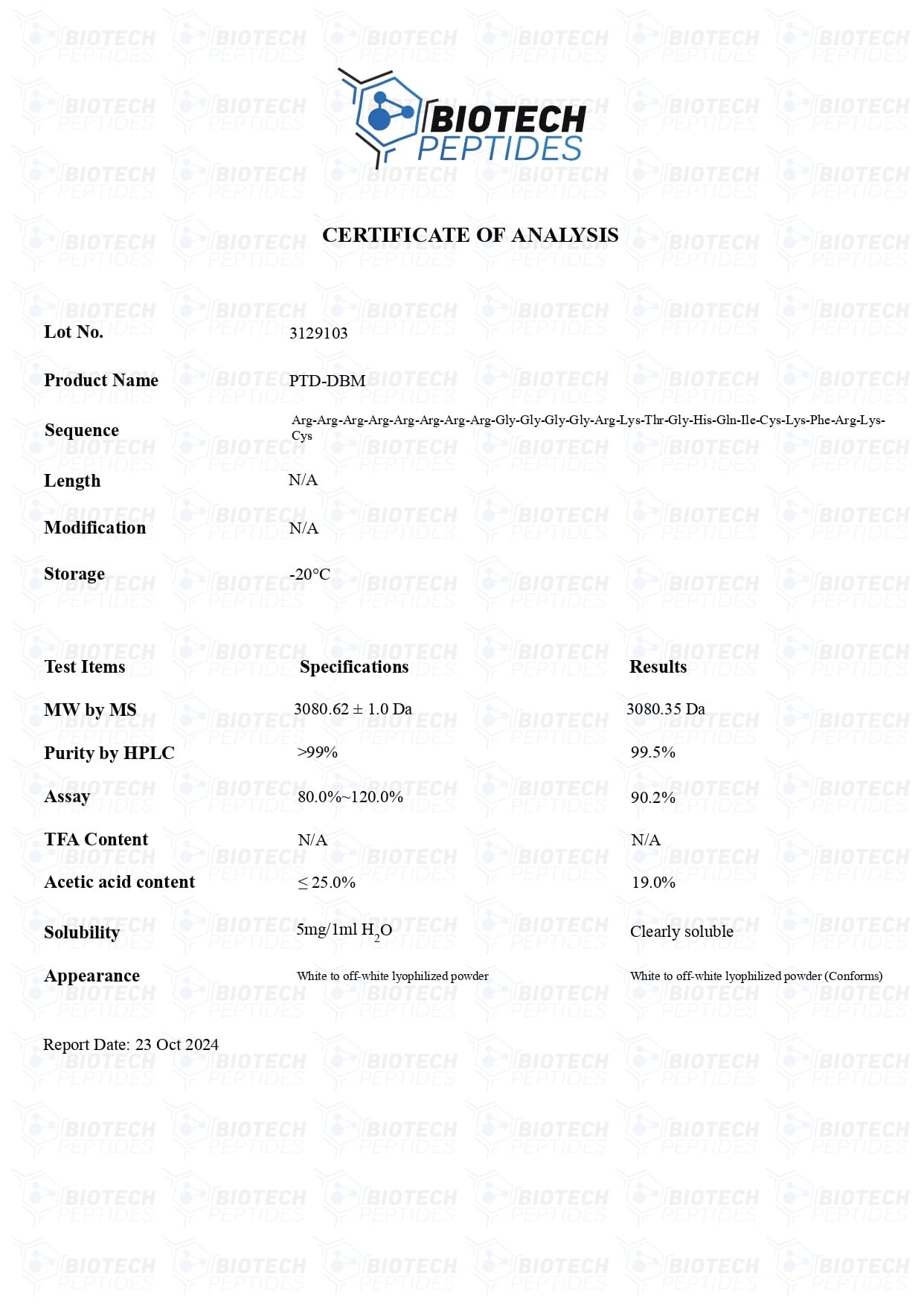 PTD-DBM-COA